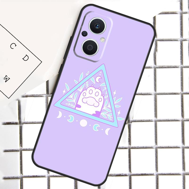 Пастельно-розовый чехол для телефона в стиле 'Girly Pastel Witch Goth' для OPPO Reno 14F 14 13 12 11 F 10 Pro 8T 7 8 Lite OPPO Find X8 X6 X5 Pro