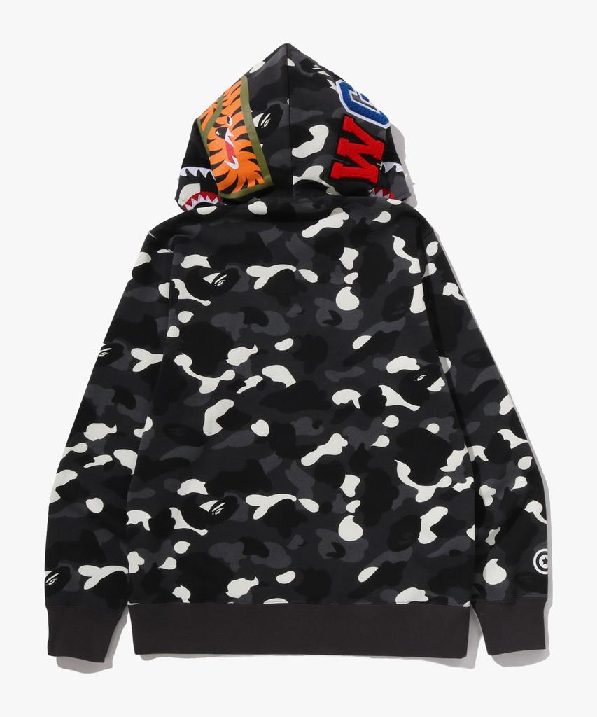 Bape City Camo Shark Regular Fit Full Zip Hoodie (M) Black