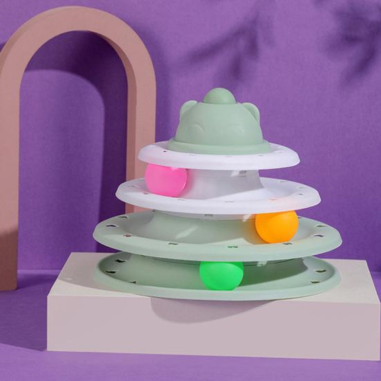 Кошачьи дорожки, игрушечная креативная 4-уровневая развлекательная тарелка, игровая игрушечная башня, треки