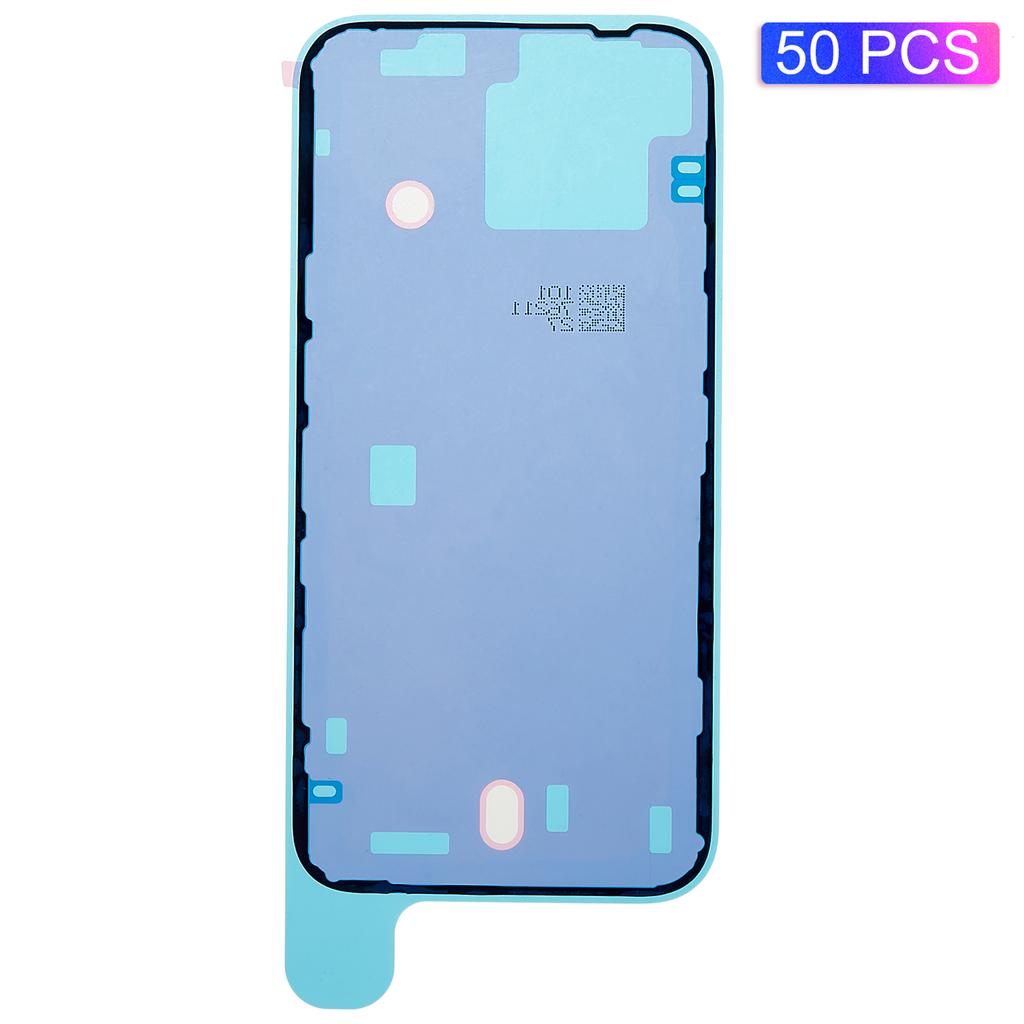 Для iPhone 14 50 шт./уп. OEM Средняя рамка Герметичная водонепроницаемая клейкая наклейка (Сзади, между средней рамкой и задней крышкой)