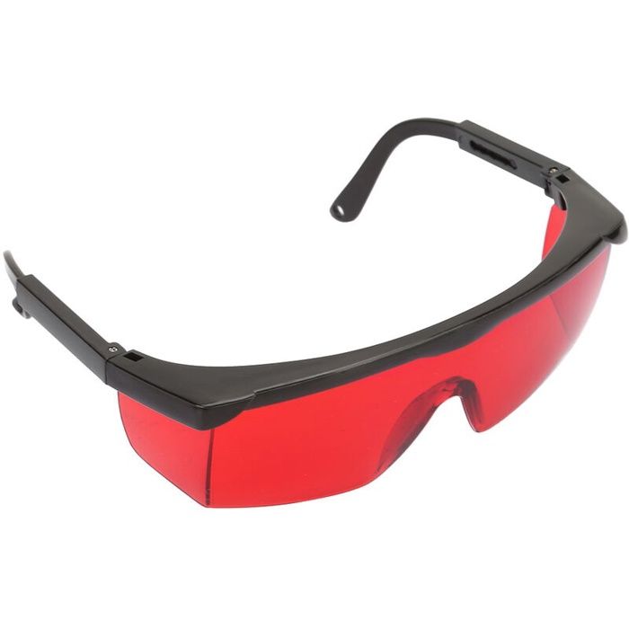 Lunettes d\'Amélioration Laser Rouge - Lunettes de Sécurité pour Niveau Laser, Laser Rotatif et Laser Multiligne Rouge