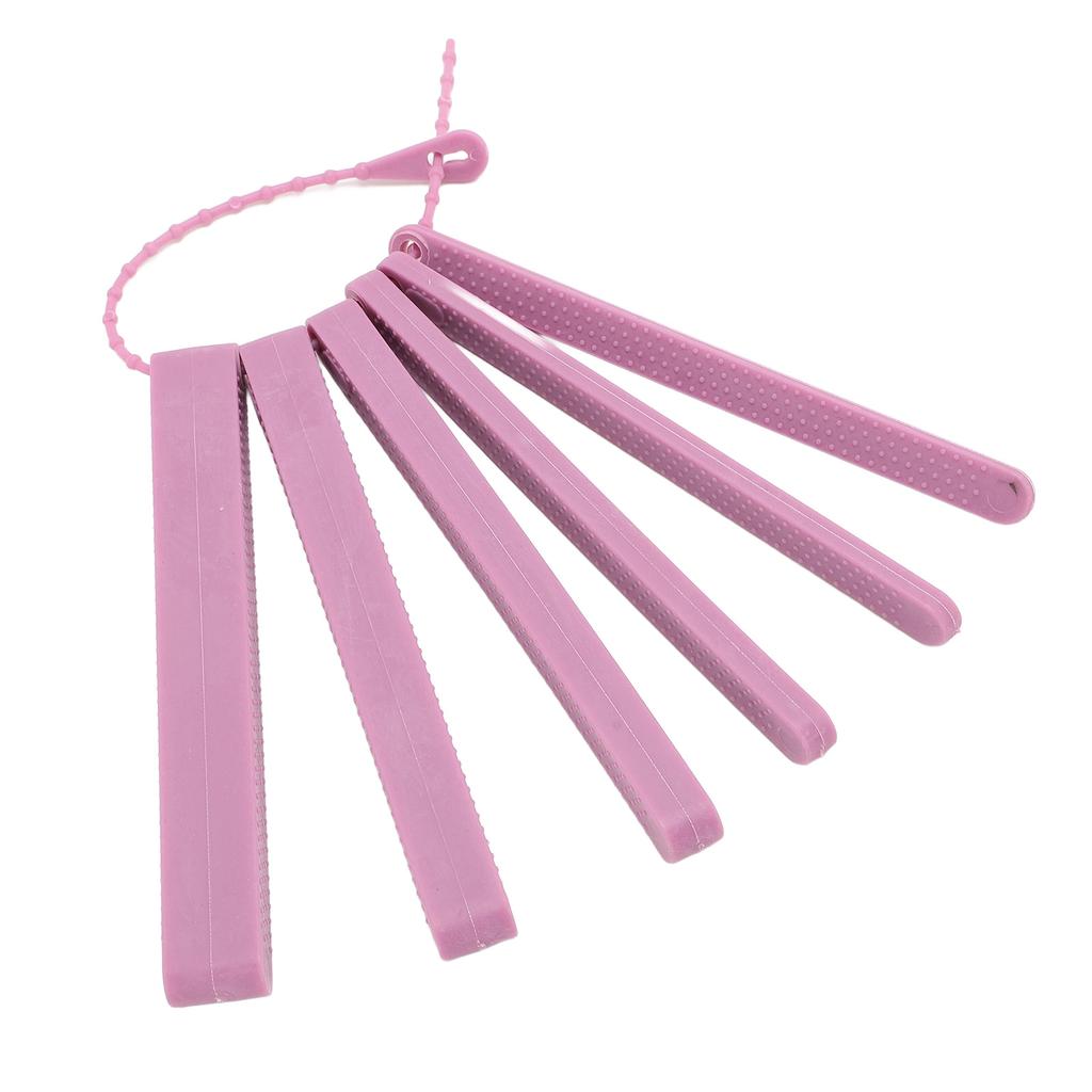 6Pcs Teether Stick Silicone Jaw Grading Bite Blocks Force Trainer Kit Speech Communication Aids Soft Purple