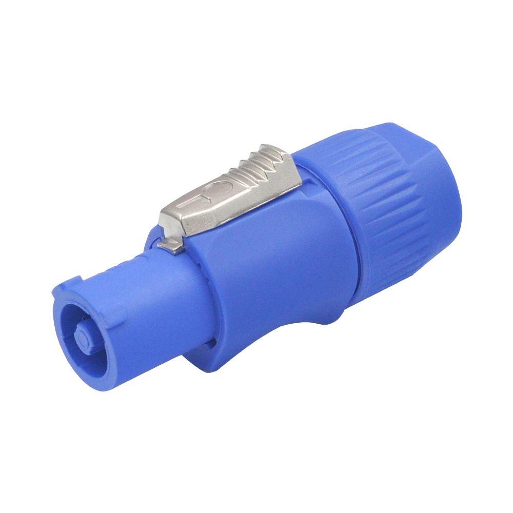10 Pc/bag Durable Powercon Connector Male Plug Blue/White 3 Pin Speaker Plug  Beam Lamp