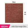 3D Brick Pattern Self-Adhesive Wall Sticker: Anti-Collision, Soft, 35x38, Small Size