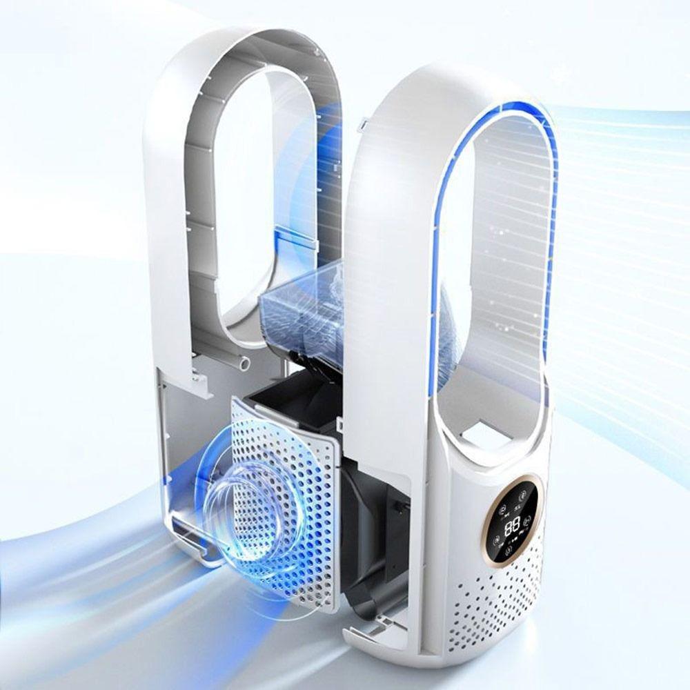 Timer Function Electric Fan 6 Speed Control Leafless Desk Fan New Cooling Humidifier Fan