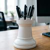 Настольный органайзер для ручек в виде шахматной фигуры, 3D-печать, минималистичный стакан для хранения кистей для макияжа, для дома, офиса, школьных принадлежностей