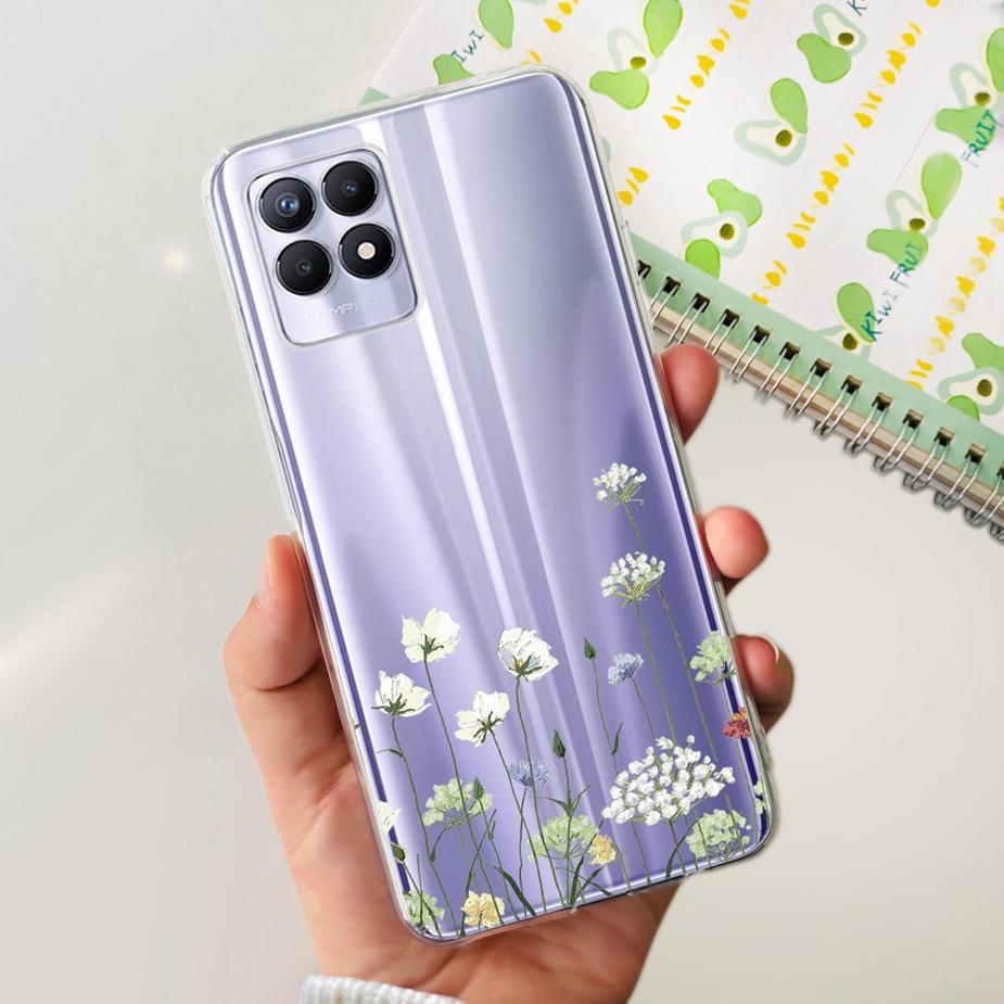 Чехол для Realme 8i Чехол для Realme 8 Pro Милый Мультяшный Чехол Прозрачный Силиконовый Мягкий Чехол для Телефона Для Realme8 Pro Realme 8 5G 8i Задняя Крышка Сумки