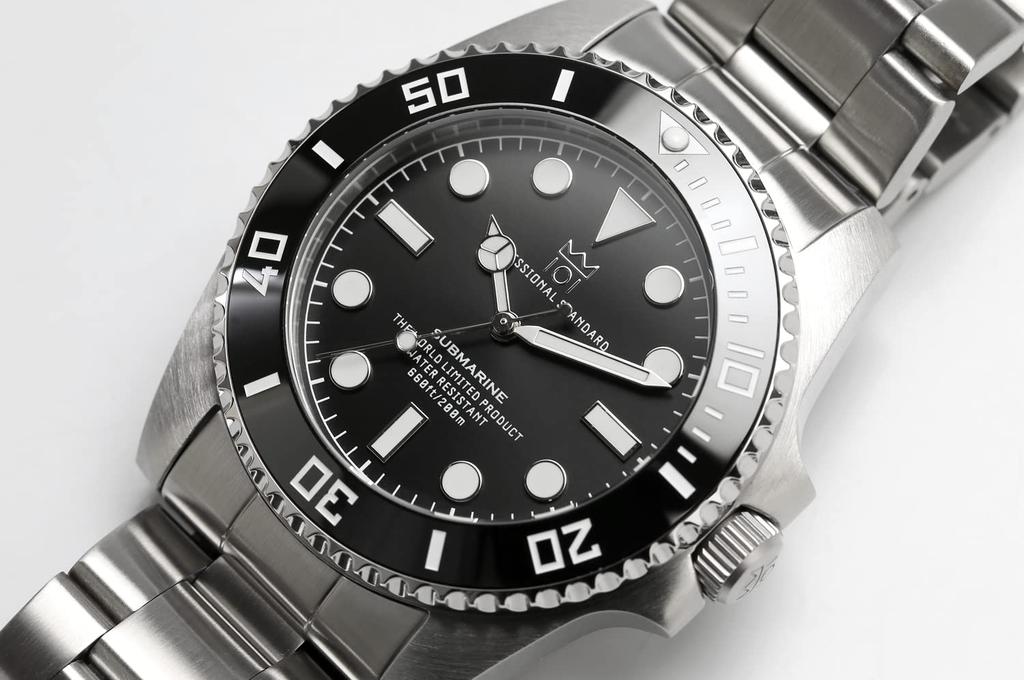 [HYAKUICHI 101] No.1S Hyakuichi 20 ATM Water Resistant Sweep Second Diver's Watch Ceramic Bezel Non-Date Watch Deep Aqua Quartz