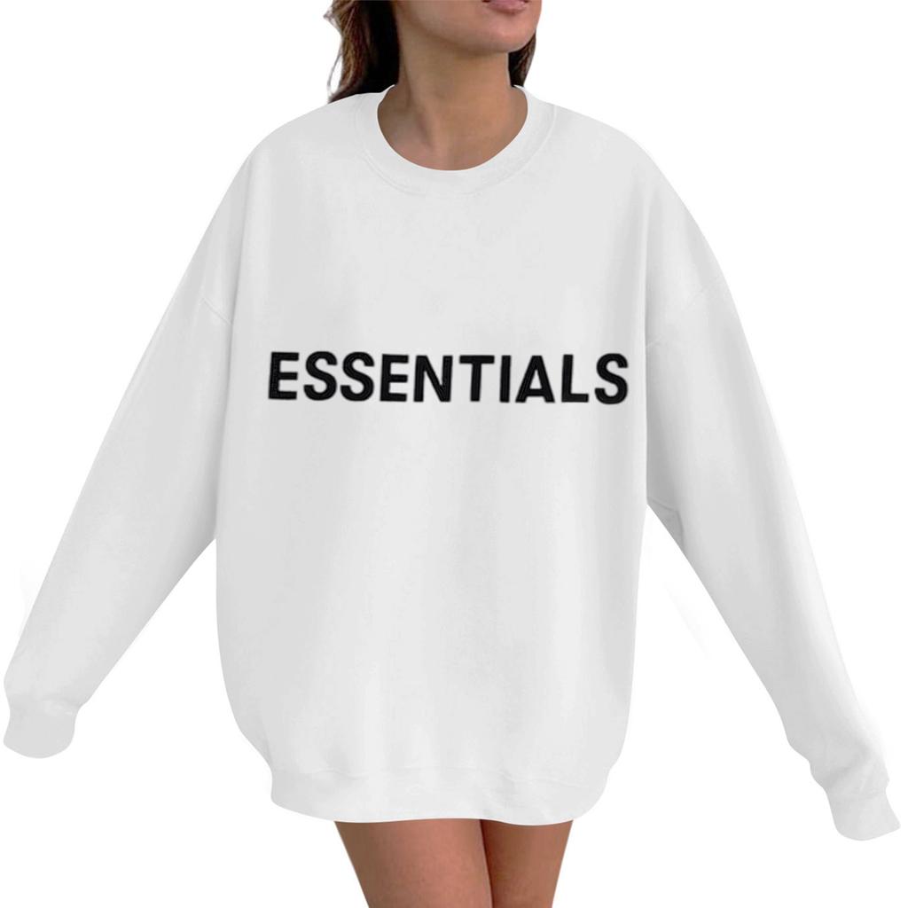 Унисекс Принт Круглый вырез Длинный рукав Свободный крой Длинный рукав Повседневный Длинный рукав Топ Толстовка