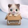 Автомобильная кукла-болванчик Lucky Cat, украшение для приборной панели, украшение для салона автомобиля, милый креативный подарок, настольное украшение 7X6X8.5 см