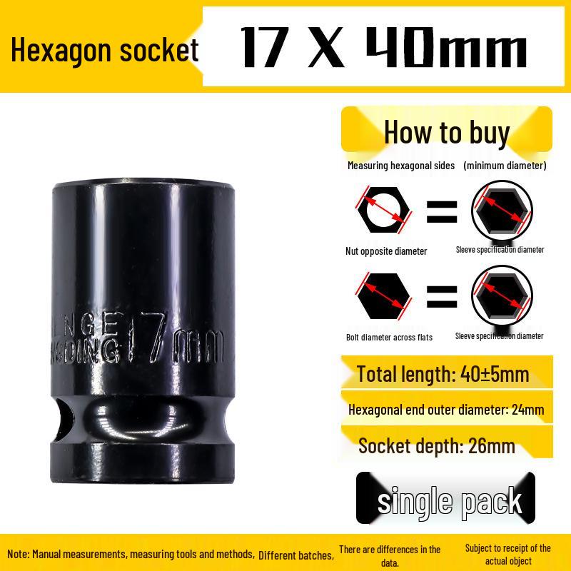 Набор торцевых головок для электроинструмента и пневмогайковёрта 1/2 шестигранный, 8-32 мм