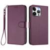 For iPhone 16 Pro Max Leather Case Wallet Stand Phone Cover with Wrist Strap