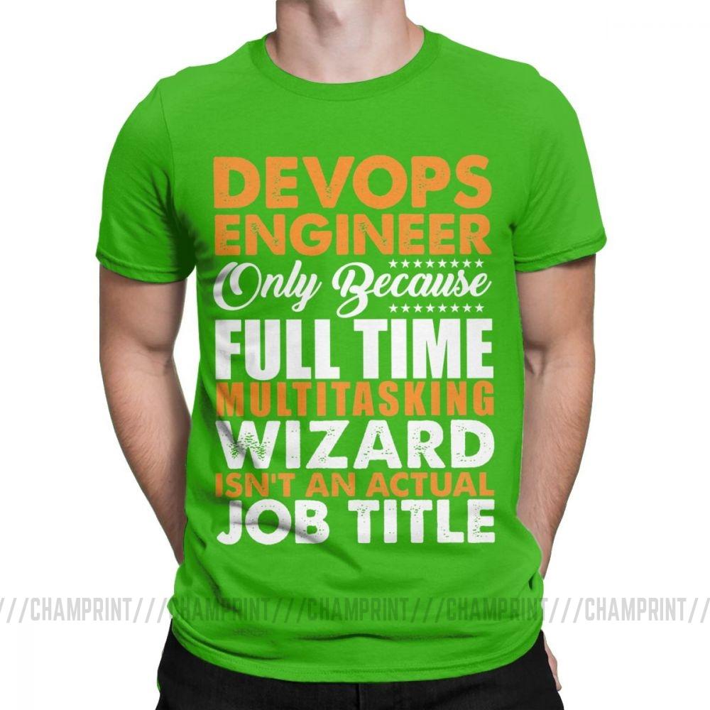 Devops T Shirts Engineer Is Not An Actual Job Title Funny Coder Programmer Men T Shirts