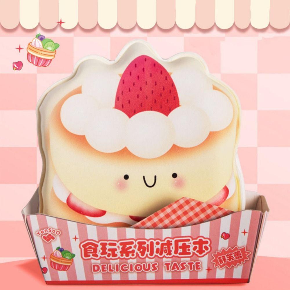 Creative Cartoon Cake Notepad Cartoon Toast Squishy Notebook Notepad Student Supplies