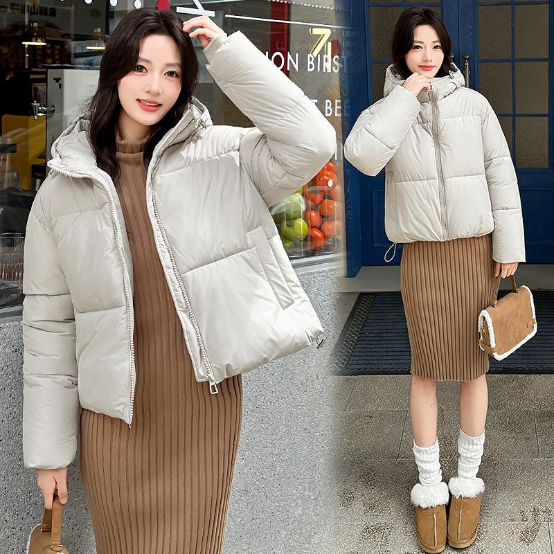 Winter new hooded versatile cotton-padded clothes loose cotton-padded clothes fashionable foreign-style bread clothes short women's coats