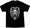Freedom or Death. Double-headed Eagle Skull Design T-Shirt. Summer Cotton Short Sleeve O-Neck Mens T Shirt New