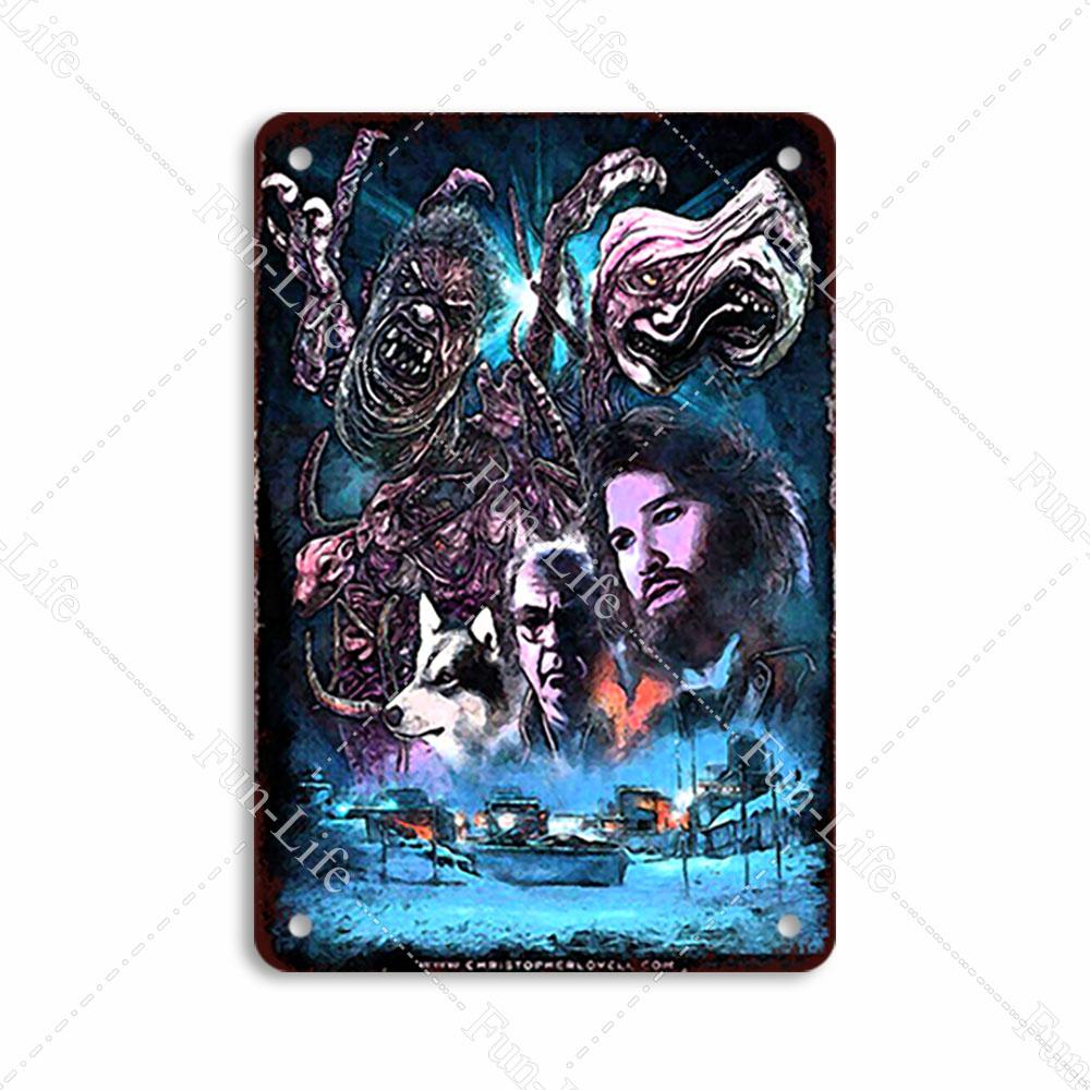 Наклейки на стену из металла с винтажными фильмами ужасов для паба, бара, клуба, дома, настенная табличка в стиле ретро 20x30 см