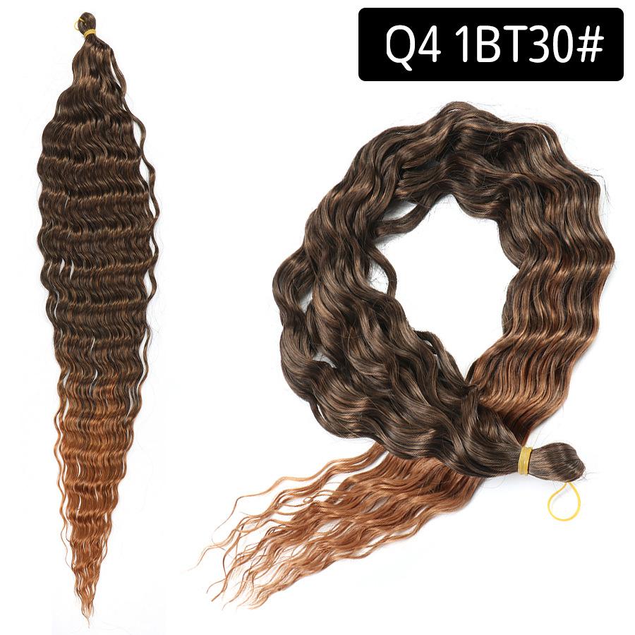 Ocean Deep Wave Kanekalon Crochet Hair 30 inch 120g Long Ombre Synthetic For Women
