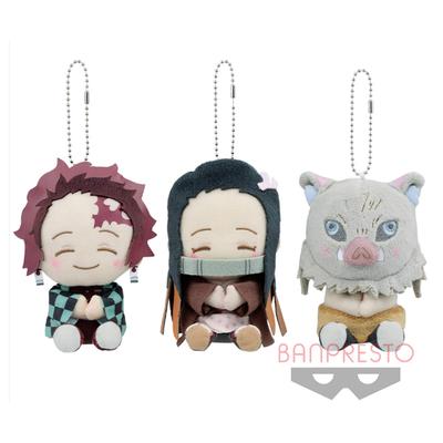 BANPRESTO Demon Kimetsu no Yaiba Demon Kimetsu no Yaiba Pofutto плюшевая игрушка, часть 1, набор всех трех типов Танджиро Камадо Незуко Камадо Иносукэ Хашира Убийца