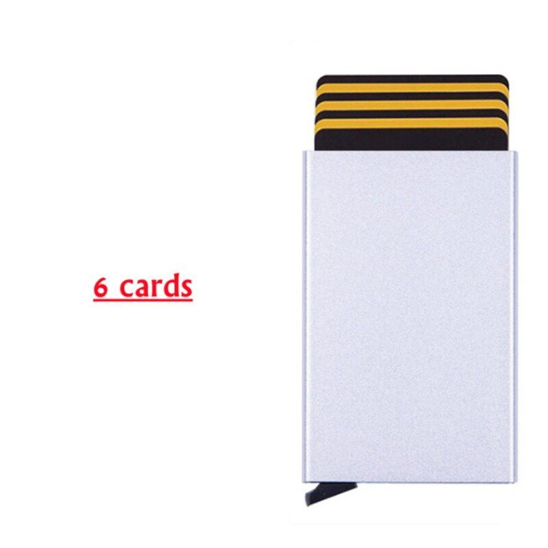 Large Capacity 6/10 Cards Holder, Men High Quality Credit Card Holder, Slim Card Case Anti-theft-RFID Auto Pop Up Travel Thin Wallets for Men