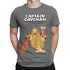 Classic Pose Funny Graphic 100 Cotton Tshirt Captain Caveunisex Tops Tees For Unisex