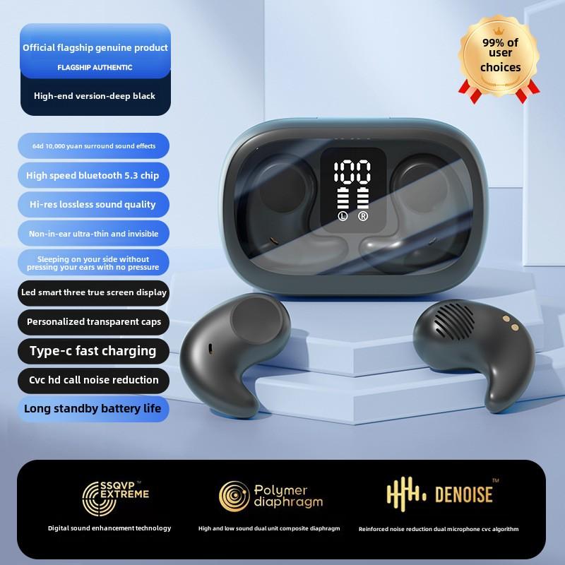 Новые наушники для сна Высококачественные внутриканальные наушники TWS с шумоподавлением для сна на боку