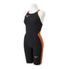 Half Size 95 Size FINA Swimming Women's MX-SONIC II Suit, N2MG2211, (Black/Orange), XL, (International Federation) Approved.
