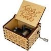 Youtang Jesus Loves Me Music Box, Wooden Musical Box for Christian,Musical Gifts for Christmas, Birthday,Mother's Day,Father's Day (EngravedJesus