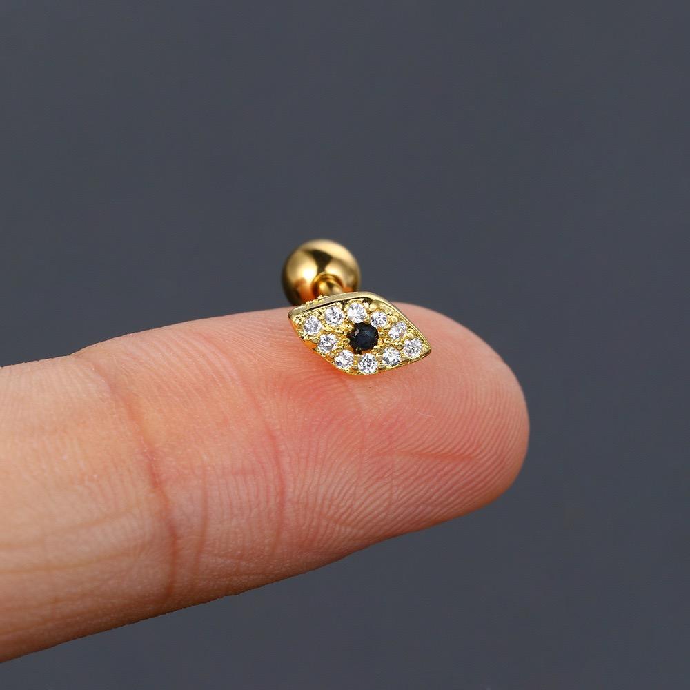 1 шт. Серьга для пирсинга уха Daith Серьги для пирсинга для женщин Золотой цвет Звезда Глаз Трагус Хеликс Септум Хрящ Ювелирные изделия из нержавеющей стали