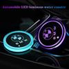 DLCP9 Car LED Cup Holder Light Mats Coasters Atmosphere Light For BMW M e46 e90 e60 f30 f10 e39 e36 g20 g30 f20 e87 e92 Accessories