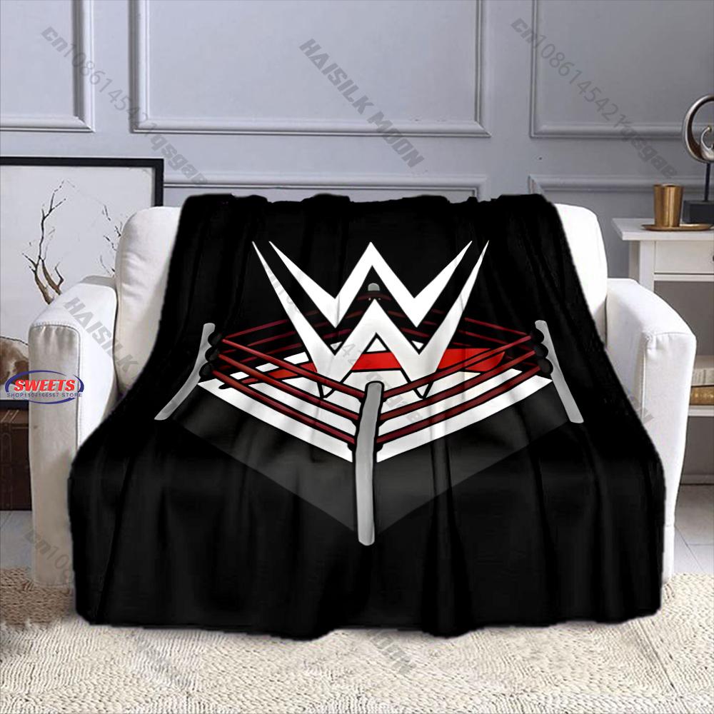 Фланелевое одеяло с принтом W-WWE, разных размеров, для сына, мужа, папы, супермягкое, пушистое, для спальни, дивана, офиса, отличные подарки
