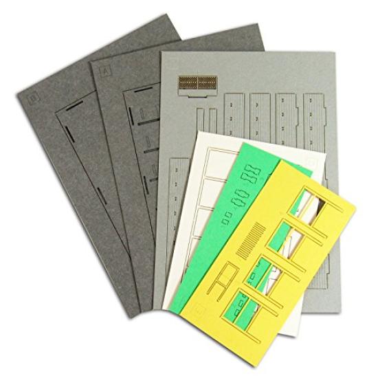 Sankei Nostalgic Diorama Series Parking Lot B Paper Craft 1/150 MP03-99