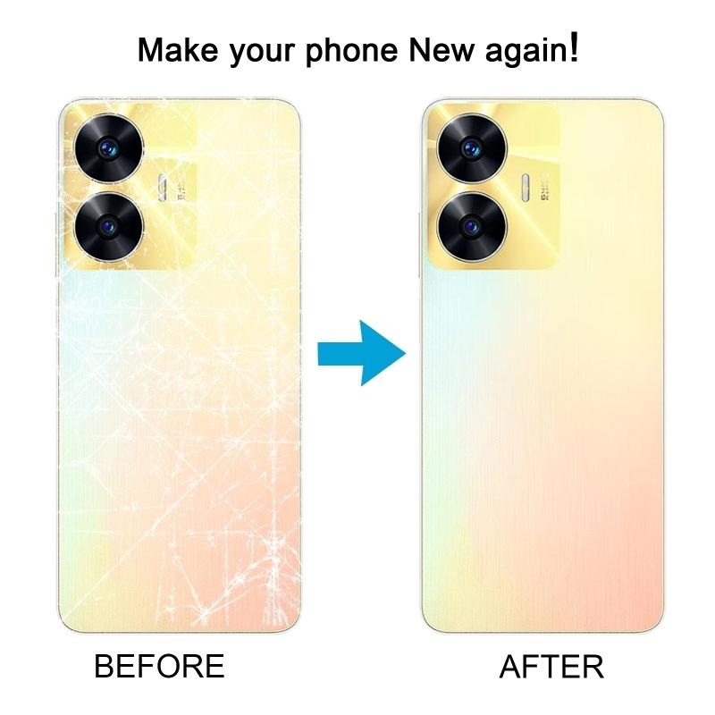 Original Battery Back Cover for Realme C55 with Camera Lens Cover Phone Rear Housing Replacement