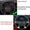 2pcs Steering Wheel Cover Trim Decor for Chevy Silverado 2014-2018 Carbon Fiber