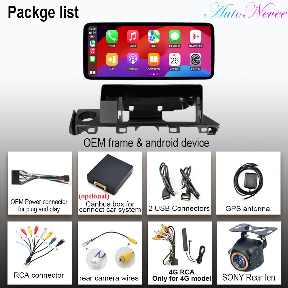 12,3-дюймовый Carplay Android Auto для Mazda 6 Atenza 3 GJ GL 2015 - 2018 Авто Радио GPS Навигация Мультимедийный Плеер НЕТ 2din DVD BT