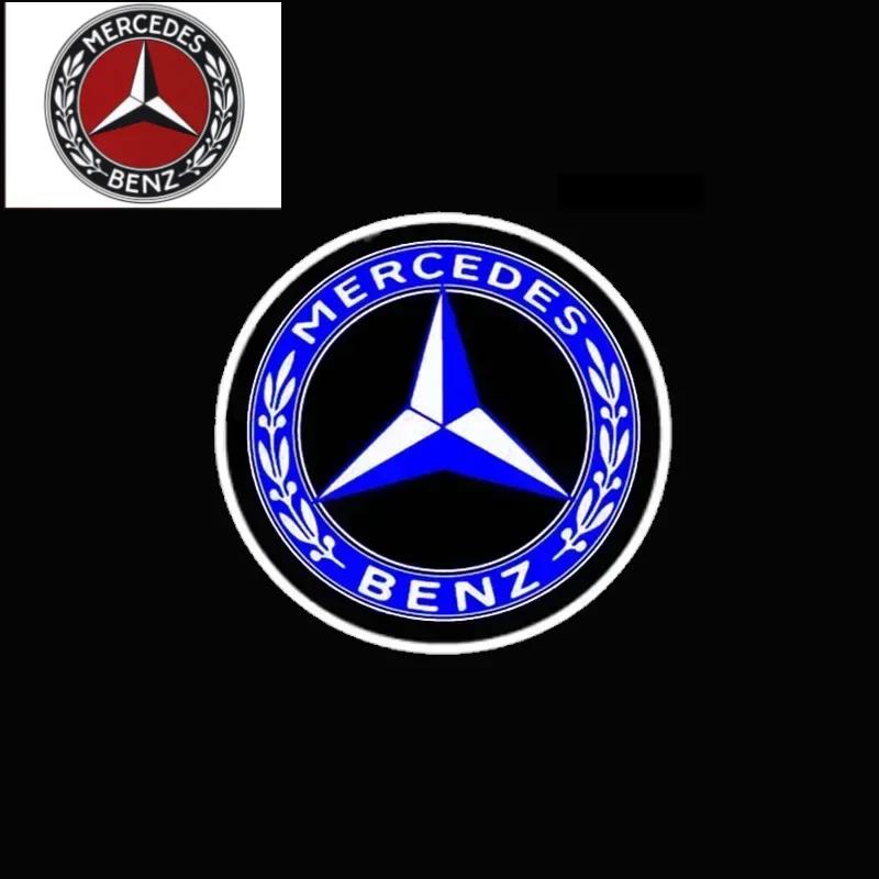 Car Door Light Laser Logo Decor Project Ghost Lamp Mercedes Benz A B C M ML GLA GLS E Class W176 W205 W166 W246 w2