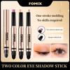 2-in-1 Cream Eyeshadow Stick Two Tone Eyeshadow Stick 2 Tone Cream Eyeshadow Stick Lazy Eyeshadow 2 Tone Stick
