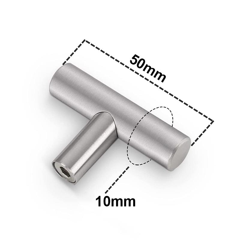 Xiaomi Furniture Handles Wardrobe Door Pull Stainless Steel Drawer Handle T Bar Straight Kitchen Long Cabinet Closet Knob Black Silver