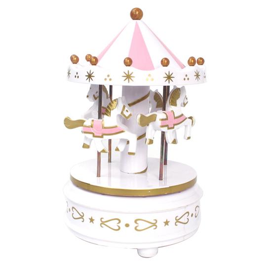 Романтические карусели-карусели представляют музыкальную шкатулку, украшение на день рождения