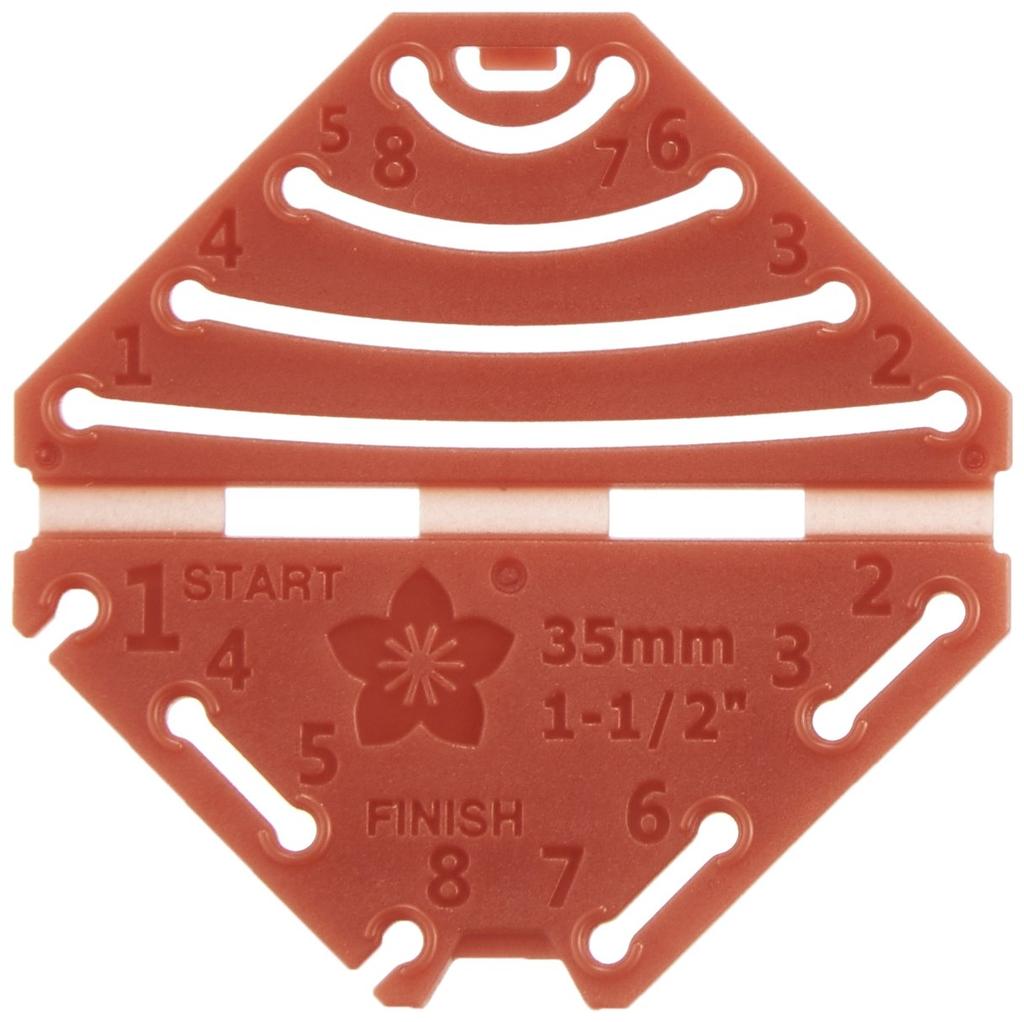 Clover Tsumami Zaiku Diamond Knob SS Plate, 57-459