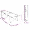 Folding Camping Bed Green 194 x 62.5 x 42.5 cm