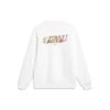 Толстовка с круглым вырезом Li Ning Sports Lifestyle Series с буквенным узором и принтом, мужская, стандартная, белая, AWDU019-5