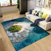 3D коврик с океаном, морской водой, пляжем, водным пейзажем, коврик для гостиной, спальни, дивана, коврик для двери, детский нескользящий напольный коврик