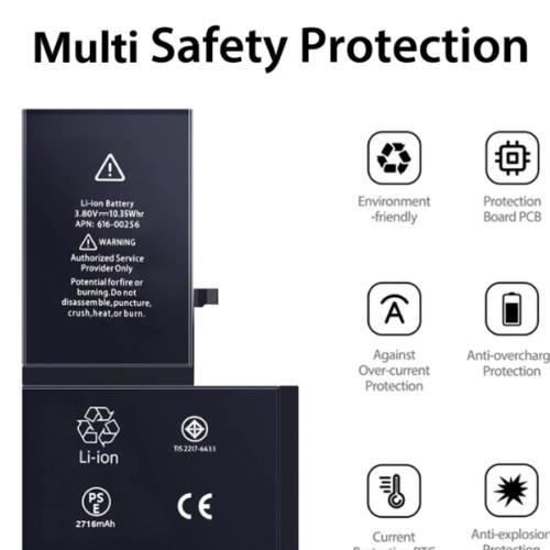 НОВЫЙ ВНУТРЕННИЙ АККУМУЛЯТОР 0 ЦИКЛОВ ДЛЯ IPHONE XS + Инструменты + Клейкая лента