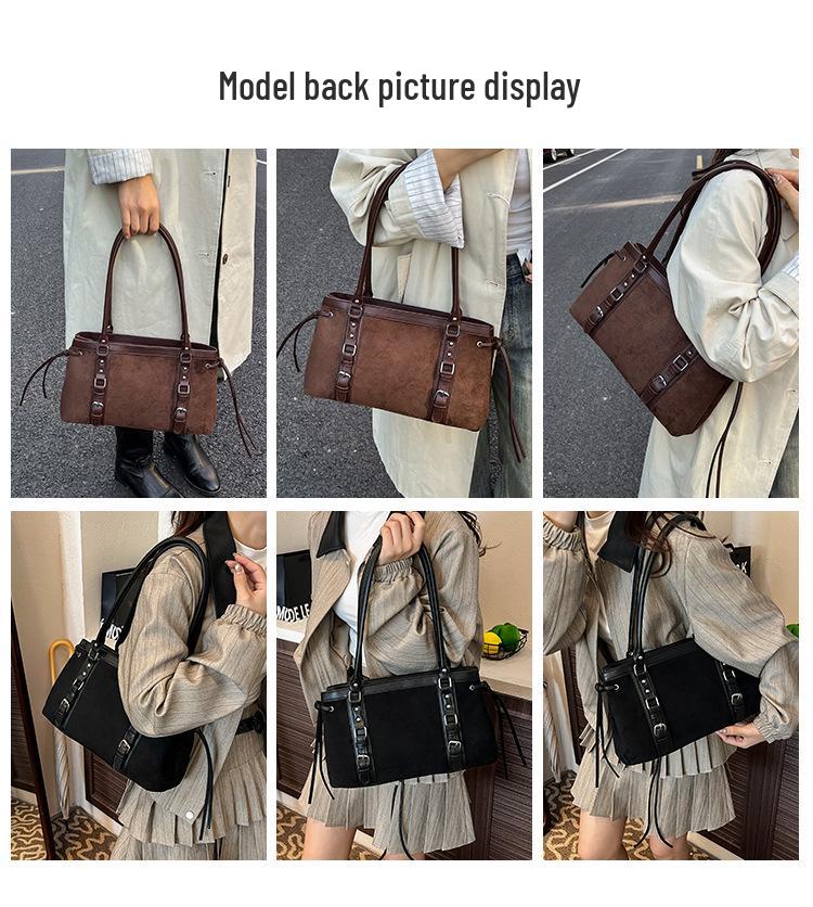 Leopard Print Large Capacity Tote Bag - Autumn 2025 Retro Shoulder Bag for Women