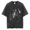 Resident Evils Leon Print Tshirt for Men Women Clothing Short Sleeve Cotton Soft Tee Tops Harajuku Washed Oversized Streetwear