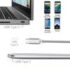 Кабель USB Type-C, 1 м, Для телефона - Серебристый нейлон