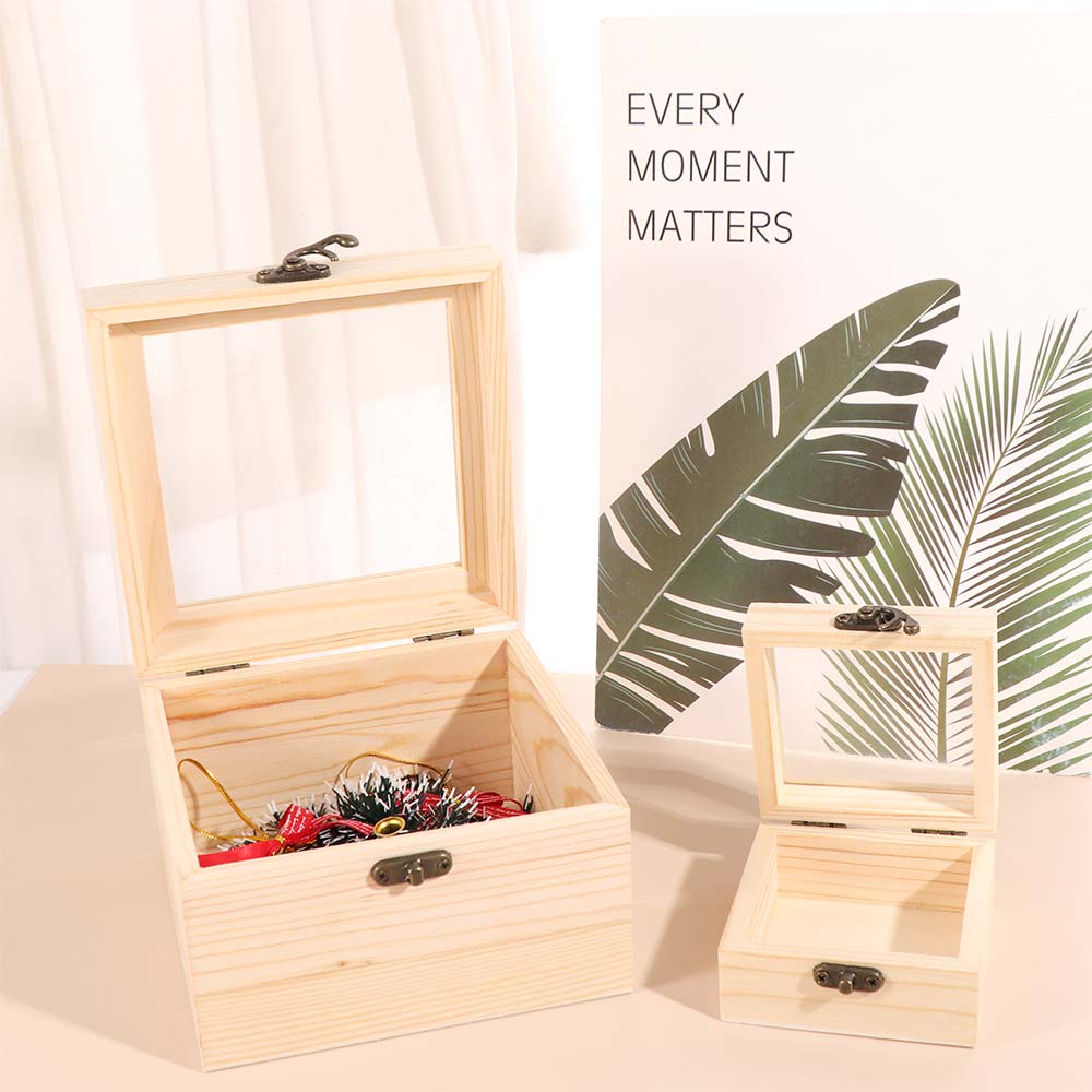 Retro Jewelry Box Rectangular Candy Display Box Display Rack Desktop Organizer Family