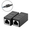 2Pcs RJ45 Female LAN Ethernet Cable Coupler Cat5/Cat6 Extender Adapter Connector