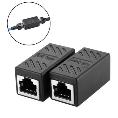 2 шт. RJ45 гнездо LAN Ethernet кабельный соединитель Cat5/Cat6 удлинитель адаптер разъем